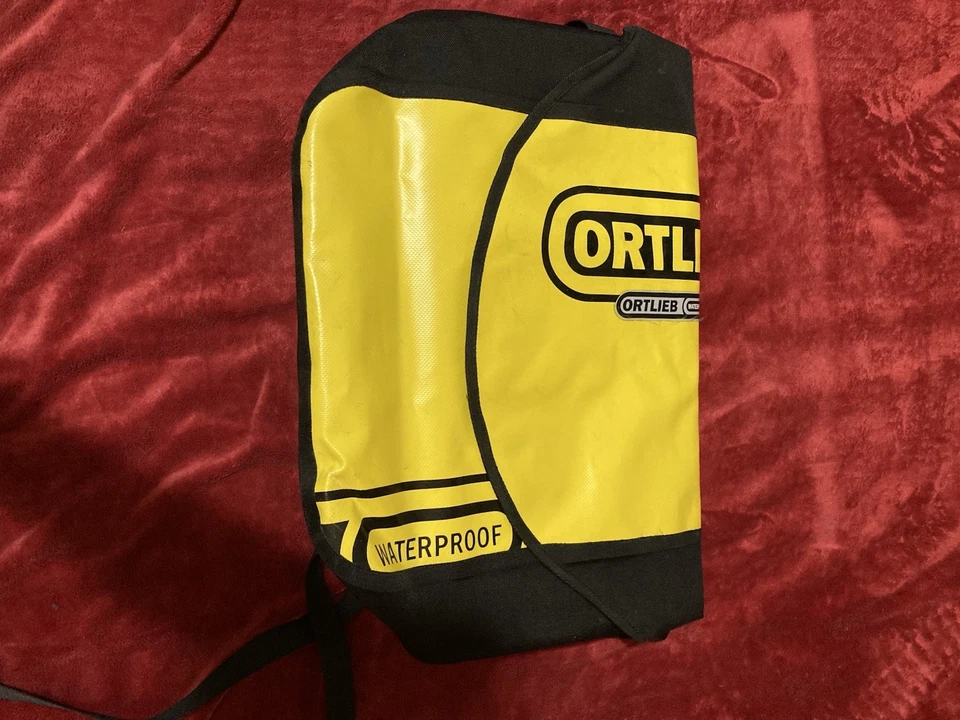 Ortlieb Amarillo Impermeable Bolso Mensajero Cartera Europea Carry-Todo Foto 1 de 4