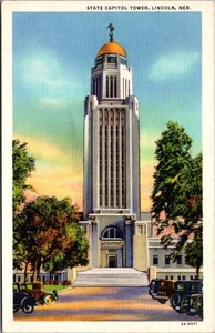 STATE CAPITOL TOWER Lincoln, Nebraska NE Postcard - Picture 1 of 2