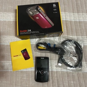 Kodak Zi8 Camcorder Black Compact 1080p HD Pocket Video Camera - Working - Picture 1 of 8