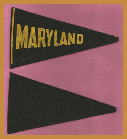 OLD 1936 University of Maryland Terrapins Football Pennant! WOW! Cover