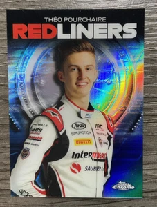 2021 Topps Chrome Formula 1 Red Liners Art Grand Prix Theo Pourchaire #RL-13 🔥 - Picture 1 of 2
