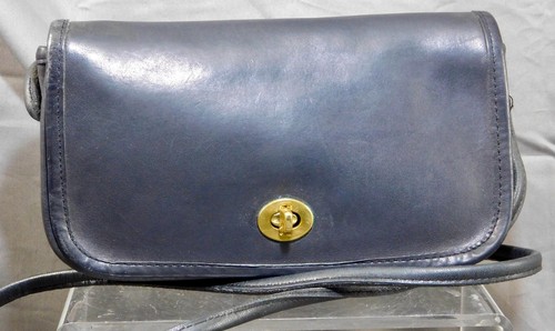 Vintage Coach Bonnie Cashin ERA Dinky Turnlock spalla tracolla in pelle nera