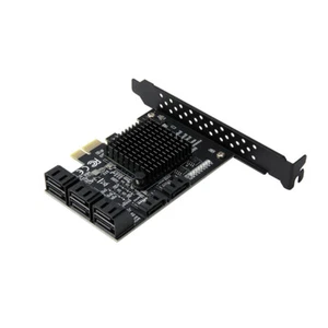 8Ports PCIE to SATA 3.0 Expansion Card PCI Express Adapter for HDD,88SE9215 Chip - Picture 1 of 6