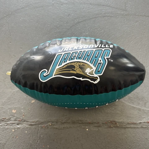 Vintage Jacksonville Jaguars Banned Logo Inflatable Football Black 90's Cover