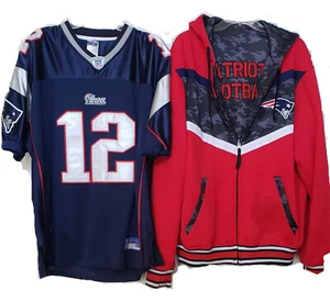Tom Brady Authentic On Field Patriots Football Jersey Size 50 &Reversible Jacket - Picture 1 of 23