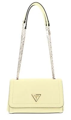 GUESS sac à épaule bandoulière Noelle Covertible Xbody Flap Bag Pale Yellow - Photo 1/4