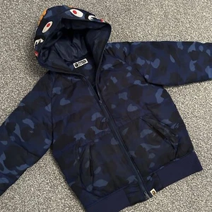🔹A Bathing Ape X BAPE Shark Camouflage Puffer Coat🔸SIZE SMALL🔸 - Picture 1 of 7