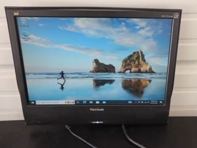 ViewSonic VA1721wmb 17" LCD Monitor VGA cable and Power cord, NO STAND - Image 1 of 4