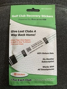 KeySmart RecoverID Golf Club Recovery Labels - 15 Pack Return Your Lost Clubs - Picture 1 of 2