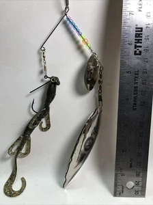 New England Patriots, Spinner Fishing Lure Double Blade - Picture 1 of 6