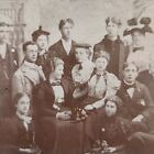 Cabinet Card Group Photo Friends Antique 1889 Guested & Son Standley Men Women