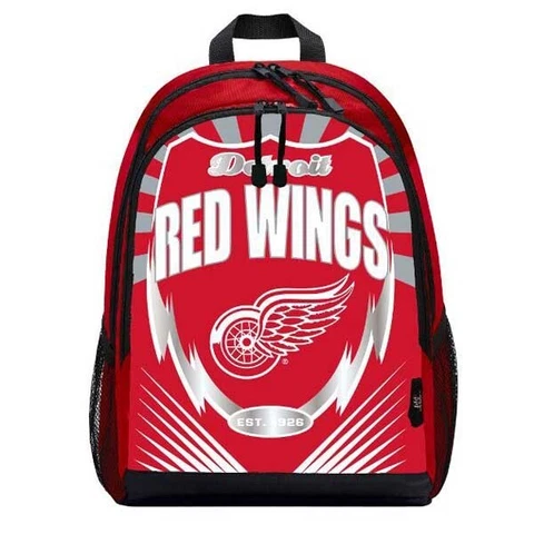 Detroit Red Wings Lightning Backpack School Bag Travel Bag Carry On Bag NEW Cover
