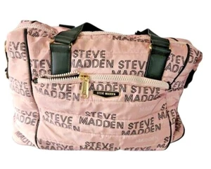Steve Madden rosa gesteppte Seesack schwarze Griffe & goldener Reißverschluss Fitnessstudio Windel - Bild 1 von 10
