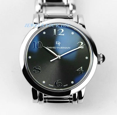 David Yurman 不锈钢和纯银手表 全新 盒装 $2600 瑞士制造 — 第 1/4 张图片