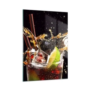 Wandbilder 50x70cm Glasbild Trinken saft cocktail nachtisch Bilder Art Wanddeko - Bild 1 von 10