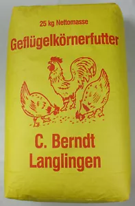 25kg Hühnerfutter m.Sonnenbl-kerne  Geflügelkörnerfutter   €,-94/kg - Bild 1 von 2