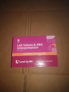 Level Up RN Lab Values & ABG Interpretation Edition 3 Nursing Flashcards - Picture 1 of 3