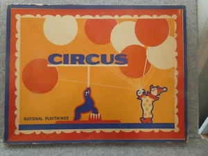 VINTAGE ANTIQUE NATIONAL PLAYTHINGS CIRCUS ORIGINAL BOX - Picture 1 of 5