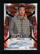 2023 Leaf Metal Pop Century Orange Crystal 2/5 Simu Liu #BA-SL1 Auto xf7