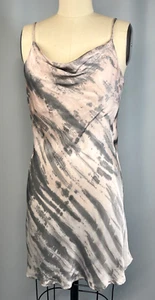 OLIVACEOUS NUEVO Vestido sin Mangas TALLA PEQUEÑA Rosa Gris Rayón Corto Diseñador Tie Dye - Imagen 1 de 11