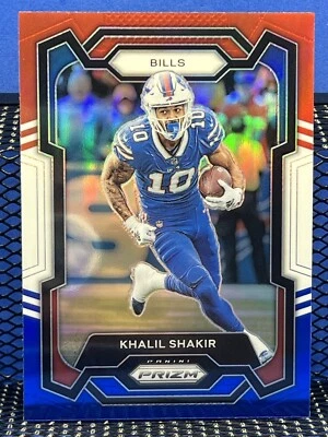 2023 Panini Prizm KHALIL SHAKIR Red White Blue Prizm Buffalo Bills - Image 1 of 2