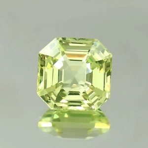 AAA 7,00 quilates Ceilán Natural Elegante Espinela Verde Claro Piedras Preciosas Sueltas Corte Asscher - Imagen 1 de 6