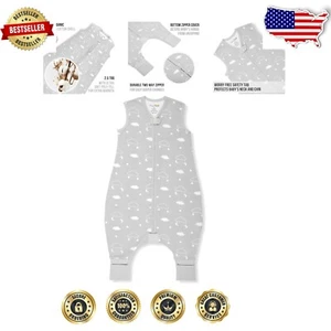 Premium 2.5 TOG Toddler Sleep Sack with Foot Openings for Active Walkers 18-36 M - Picture 1 of 9