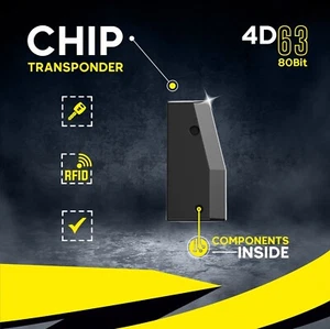 ★1x Transponder Wegfahrsperre RFID Chip 4D63 / 4D ID63 ID83 für FORD MAZDA★ - Picture 1 of 3