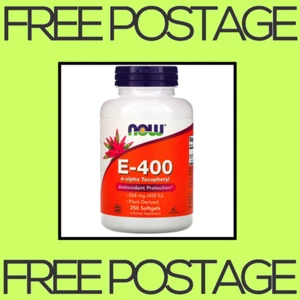 NEW NOW Foods, E-400 Antioxidant Protection, 268 mg - 250 Softgels FREE SHIPPING - Picture 1 of 2