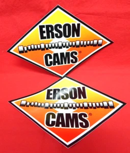 LOT OF 2 Erson Cams Racing Decal Sticker 9" Wide NHRA Drag Racing NASCAR - Picture 1 of 4