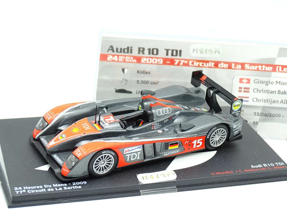 IXO Stampa le Mans 1/43 - Audi R10 Tdi 2009 - Immagine 1 di 1