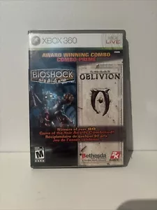 BioShock + The Elder Scrolls IV: Oblivion (Xbox 360, 2009) CIB Complete - Picture 1 of 2