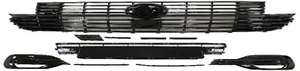 Fit For  VW Transporter T6.1 Front Bumper Grille w/ Logo Base Spliter Trim Black - Picture 1 of 8