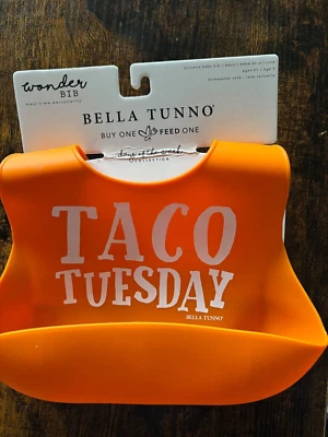 Babero Bella Tunno Silicona Maravilla TACO MARTES Nuevo Foto 1 de 2