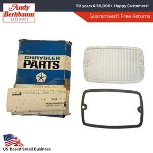 1971 Plymouth Satellite 4-Door Right Parking Light Lens W/ Gasket 3514324 NOS - Picture 1 of 7