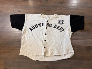 Vintage Original 1992 U2 Achtung Baby, ZOO TV Tour Baseball Shirt - Stained - Bild 1 von 7