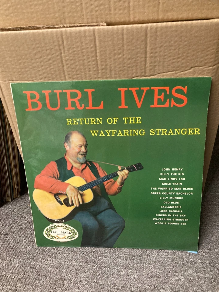 BURL IVES THE RETURN OF THE WAYFARING STRANGER VINYL LP, HM514, VG+ - Image 1 of 1