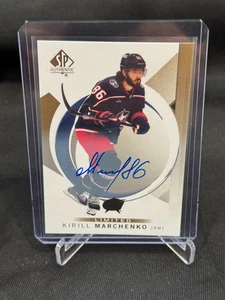 2024-25 SP AUTHENTIC KIRILL MARCHENKO JACKETS LIMITED GOLD AUTO #60 BLUE JACKETS - Picture 1 of 2