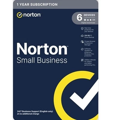 Norton Small Business Antivirus Software 6 Devices 1-Year Subscription Includes - Image 1 of 1