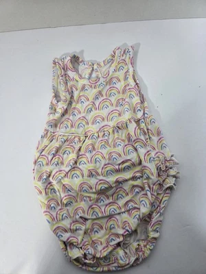 Mameluco Little Sleepies bambú viscosa pastel arco iris burbuja niñas Foto 1 de 3