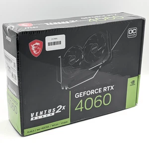 MSI NVIDIA GeForce RTX 4060 Ventus 2X Black 8GB GDDR6 OC Edition 912-V516-209 - Picture 1 of 6
