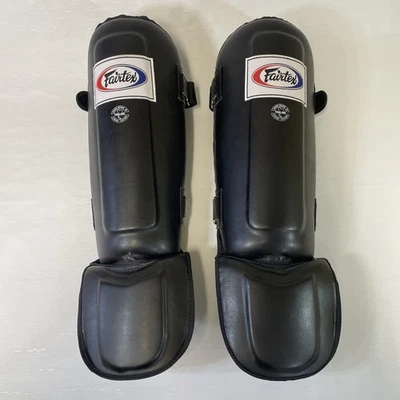 Espinilleras Fairtex Adulto XL Negro MMA Muay Thai Kick Boxing Hecho en Tailandia Foto 1 de 4