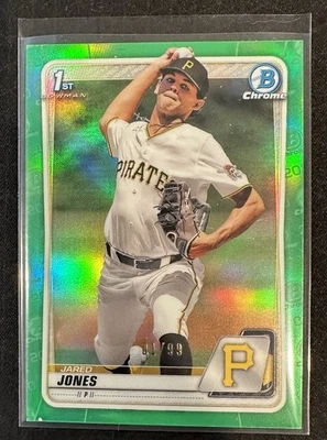 2020 Bowman Draft Jared Jones 1st Bowman Green /99 RC #BD-70 Pirates - Image 1 of 2