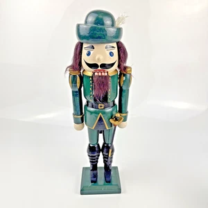 "Uniforme de soldado de juguete Cascanueces de 15"" verde y negro con espada" - Imagen 1 de 8