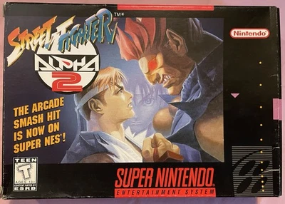 Street Fighter Alpha 2 (Super Nintendo 1996) SNES CIB - Image 1 of 3