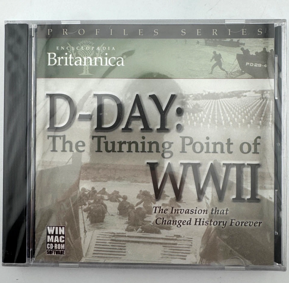 Encyclopedia Britannica D-Day The Turning Point of WW2 CD-Rom - Sealed - Image 1 of 4