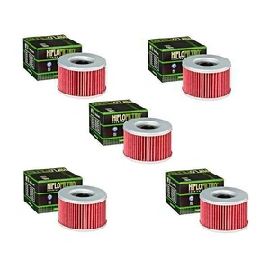 Hiflofiltro HF111 Oil Filter 5 Pack Honda CB400 450 CM250 400 450 GL500 GL650 - Picture 1 of 2