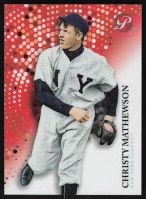 2022 Topps Pristine Orange Refractor #10 Christy Mathewson 25/25 1/1 Giants - Image 1 of 2