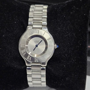 Cartier Must de Cartier 21 Edelstahl 1330 Uhr 31mm 90.06 PL189121 - Bild 1 von 18