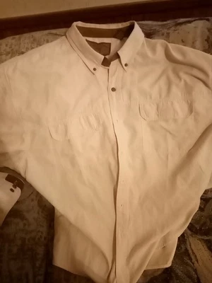 Clearwater Outfitters Men's Long Sleeve XXL Cream/ Off White Color - Image 1 of 4